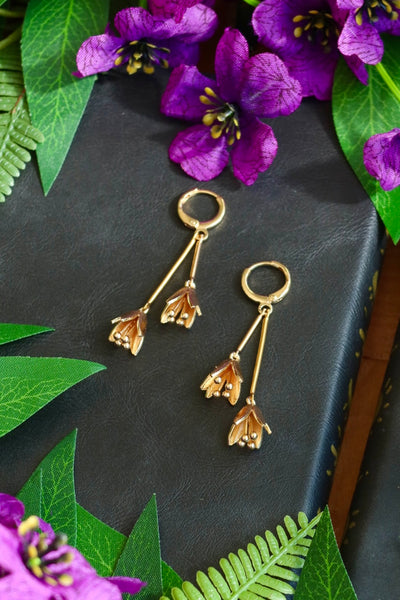 Flower earrings