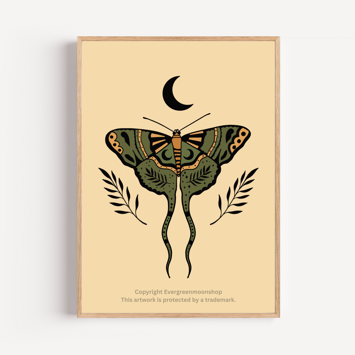 Moth art print