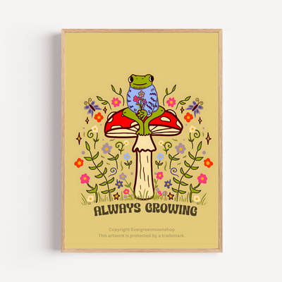 always growing wall art print