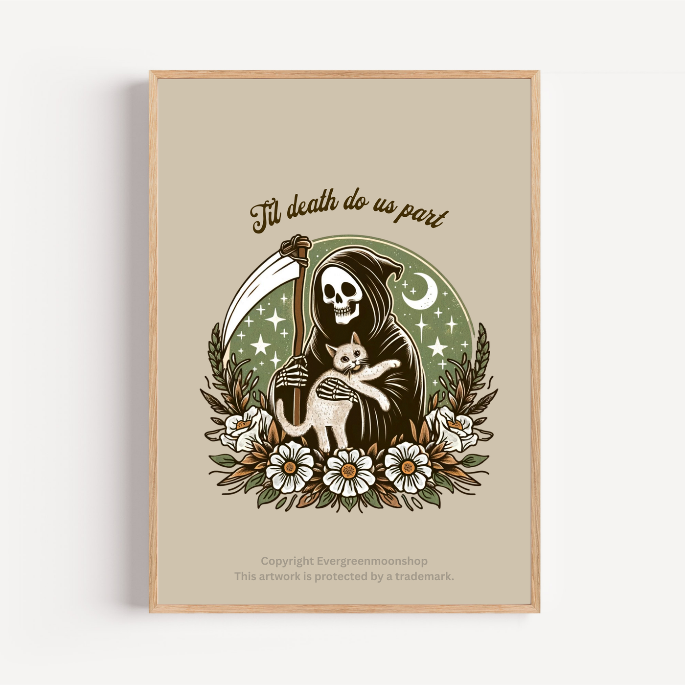 Til death do us part wall art print