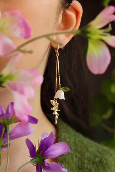 Fairy flower lily earrings