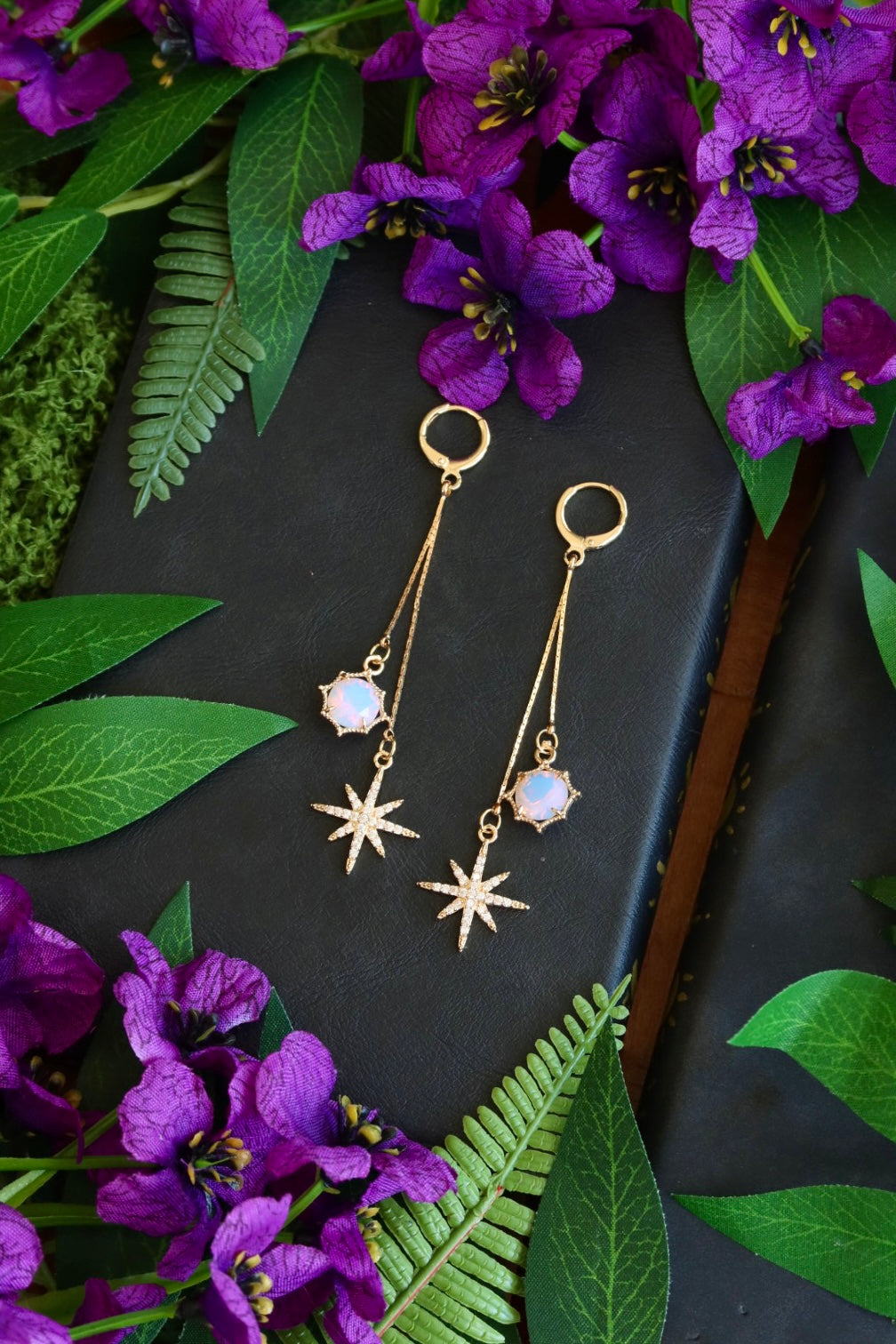 Stardust opalite earrings