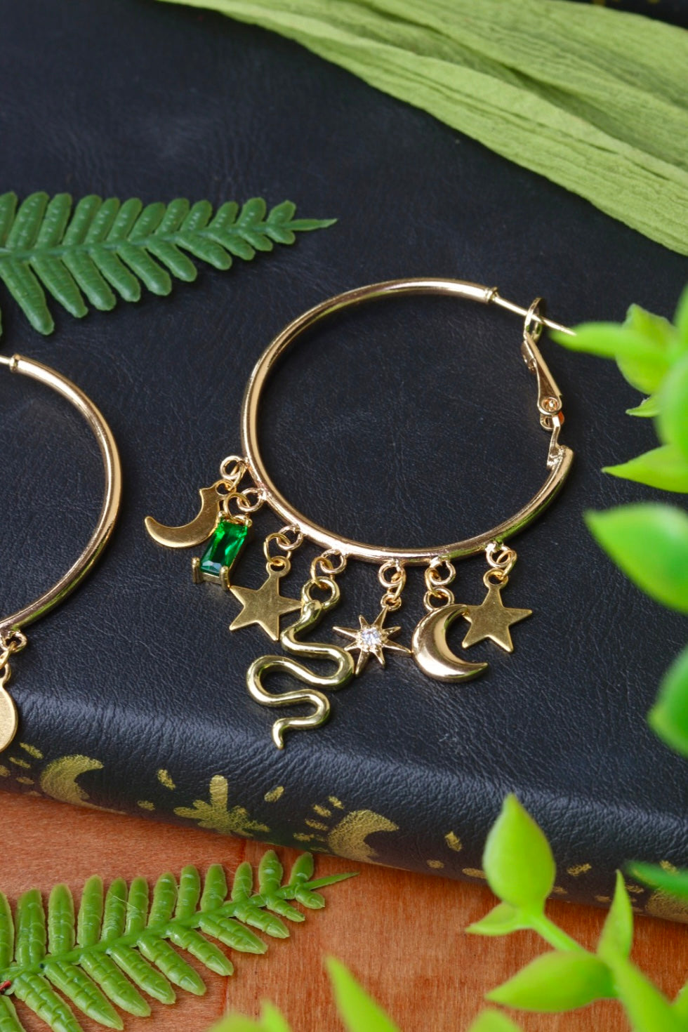 Celestial Snake Hoops