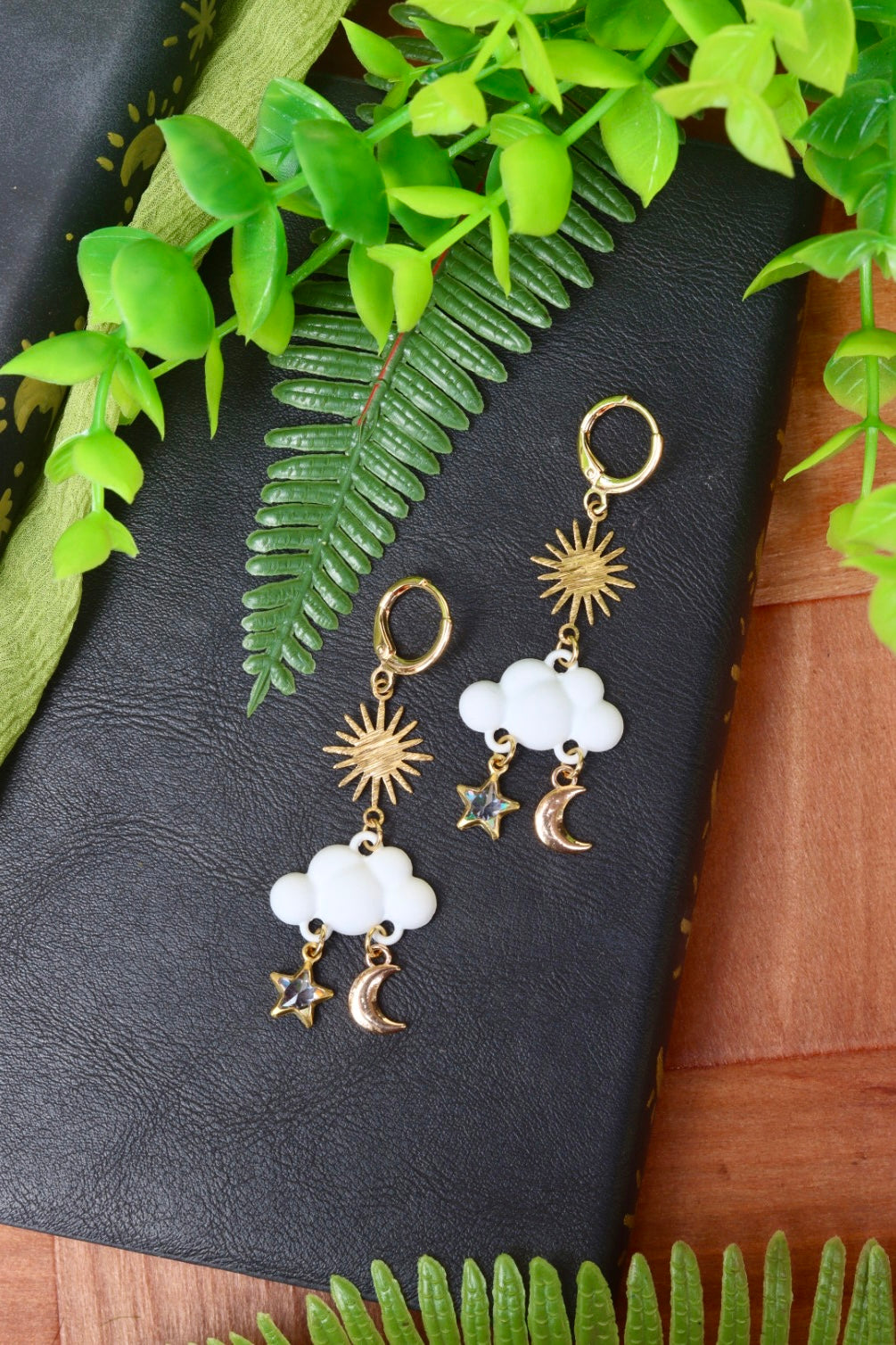 Magical celestial cloud earrings