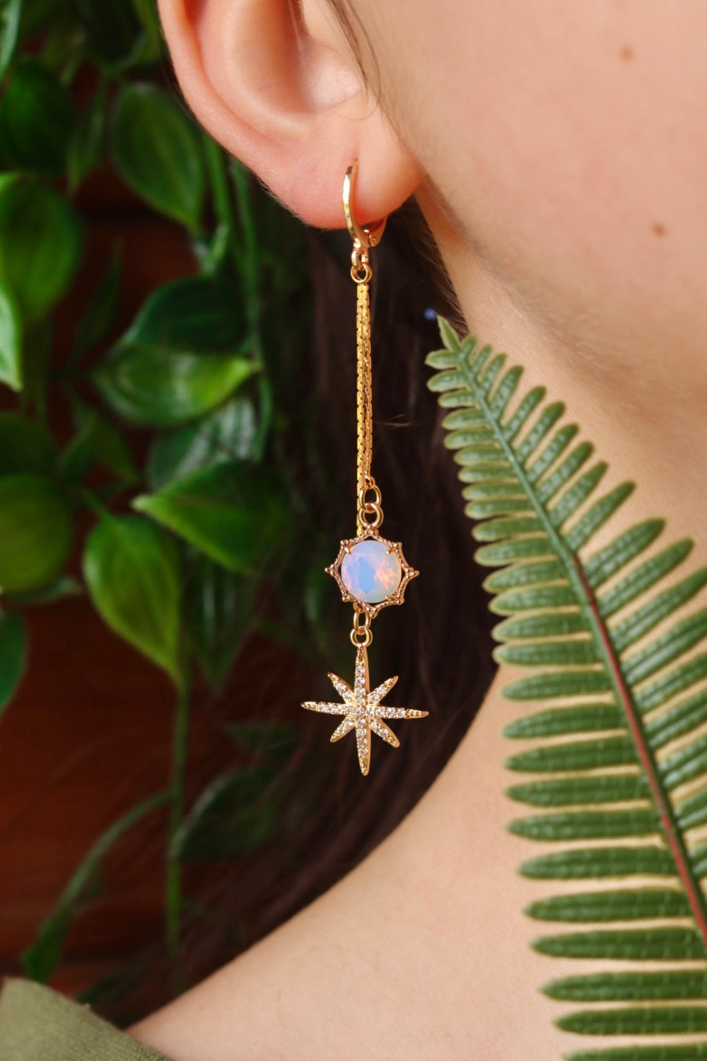 Stardust opalite earrings