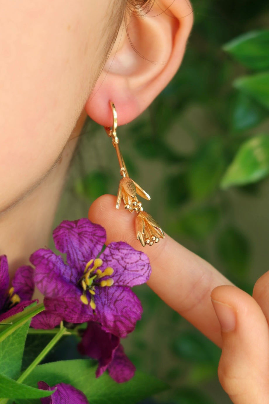 Flower earrings