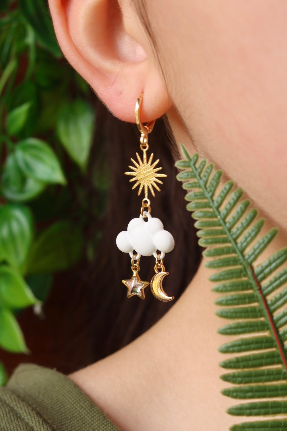 Magical celestial cloud earrings