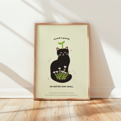 Growth is growth no matter how small wall art print