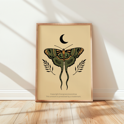 Moth art print