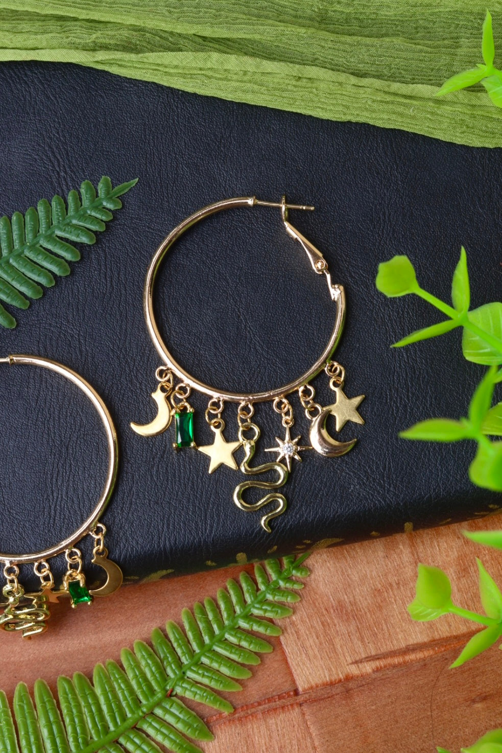 Celestial Snake Hoops