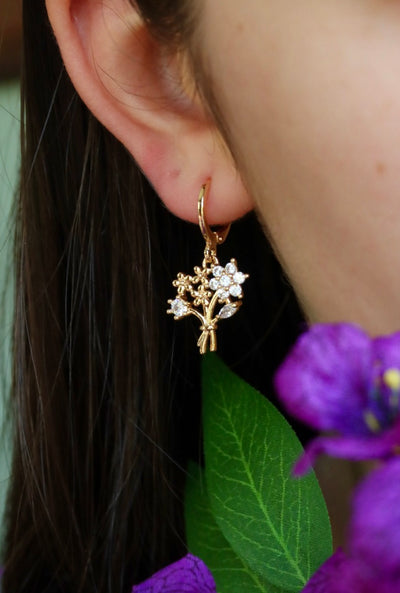 Wildfower bouquet earrings