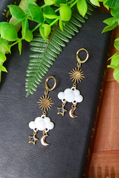 Magical celestial cloud earrings