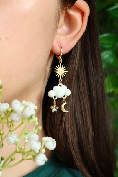 Magical celestial cloud earrings