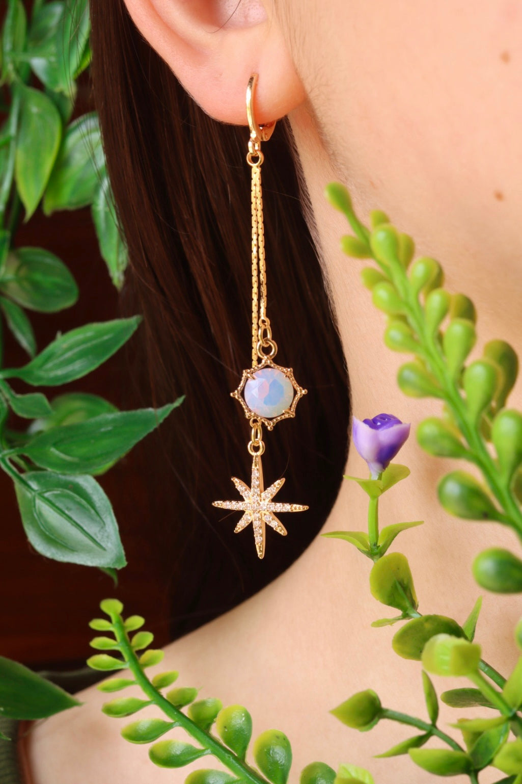 Stardust opalite earrings