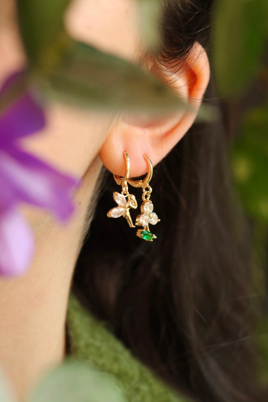 Fairy flower earrings set