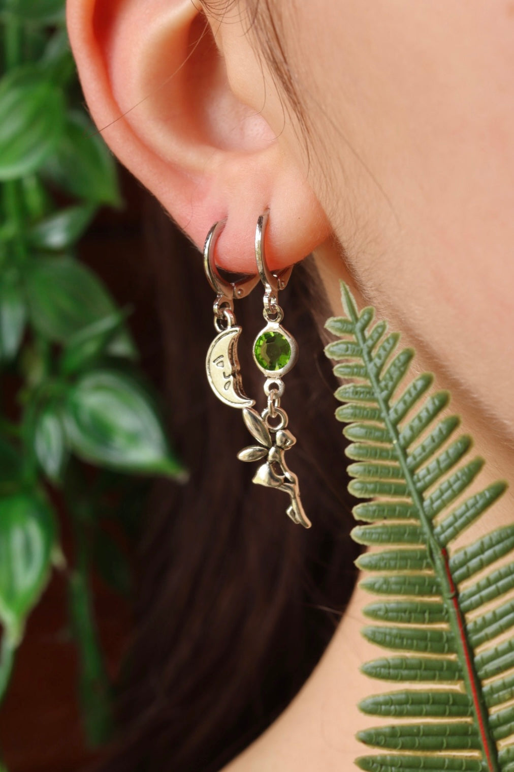 Moon fairy earring set