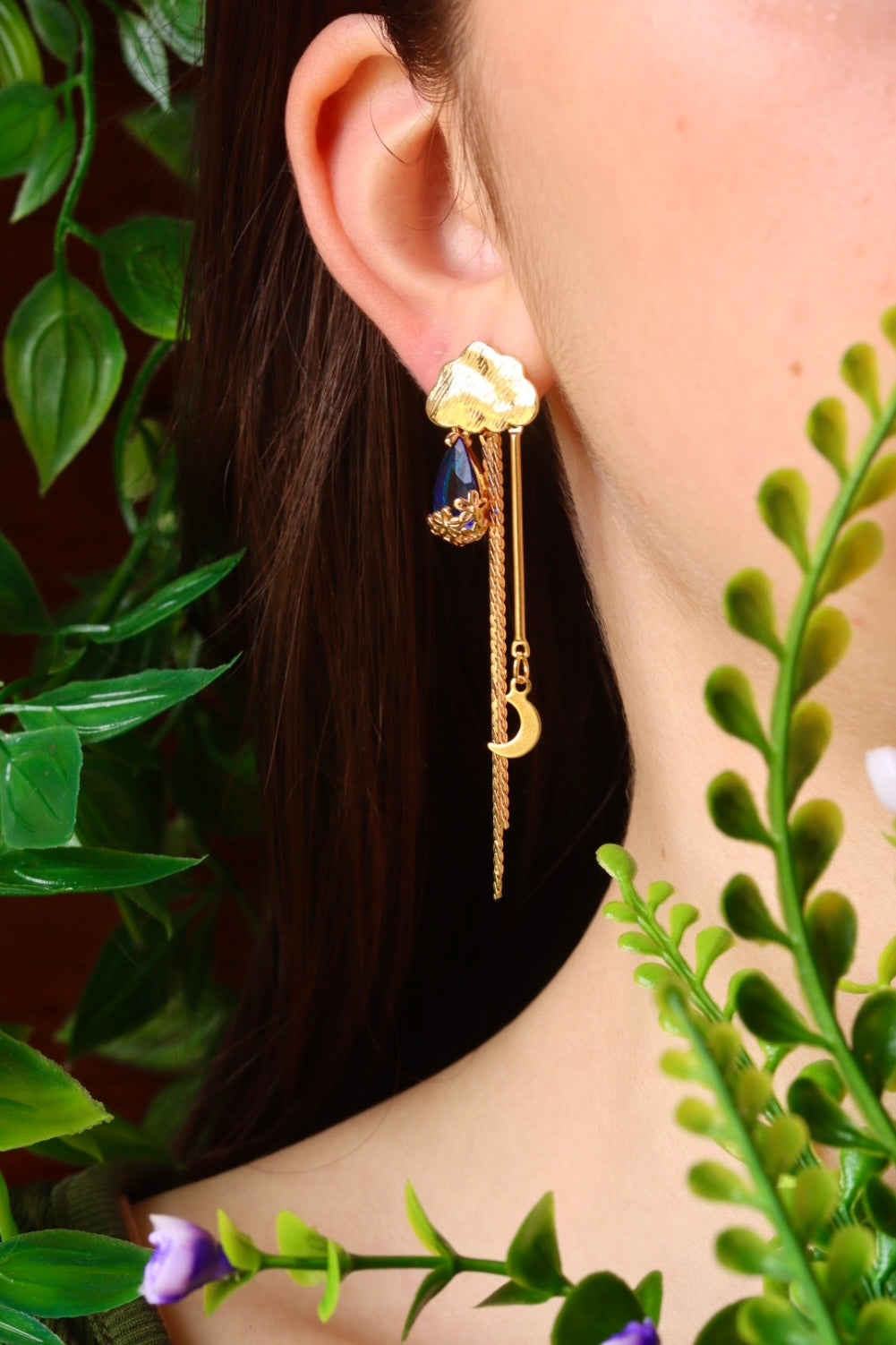 Rainy day cloud earrings