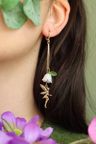 Fairy flower lily earrings