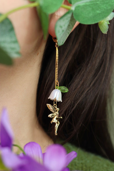 Fairy flower lily earrings