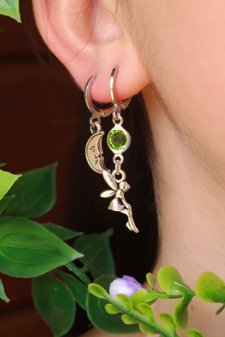 Moon fairy earring set