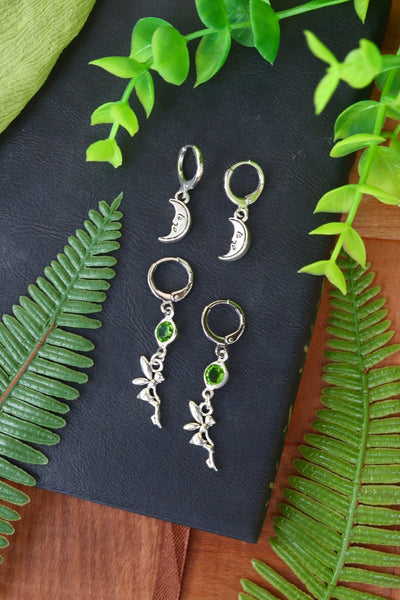 Moon fairy earring set