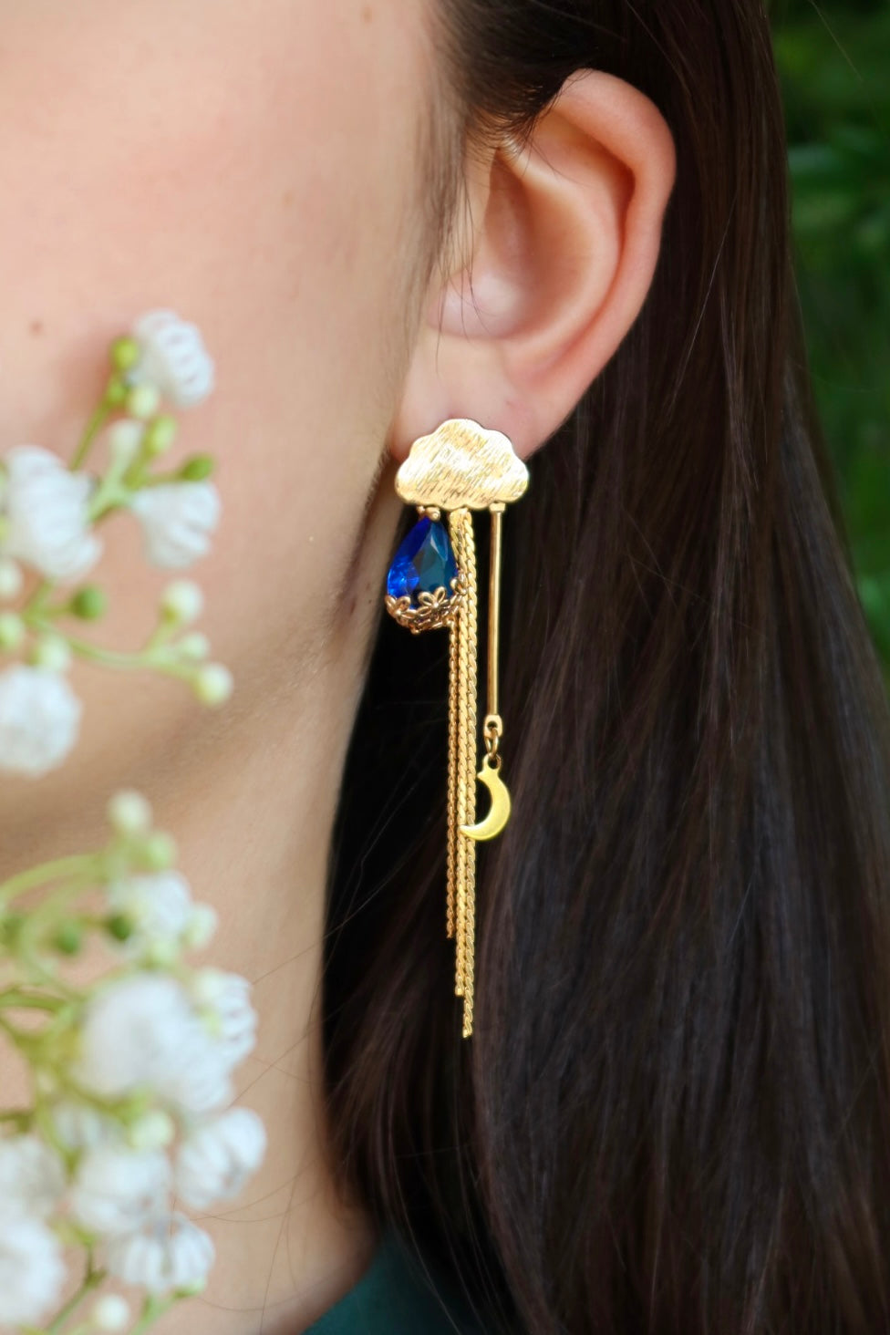 Rainy day cloud earrings