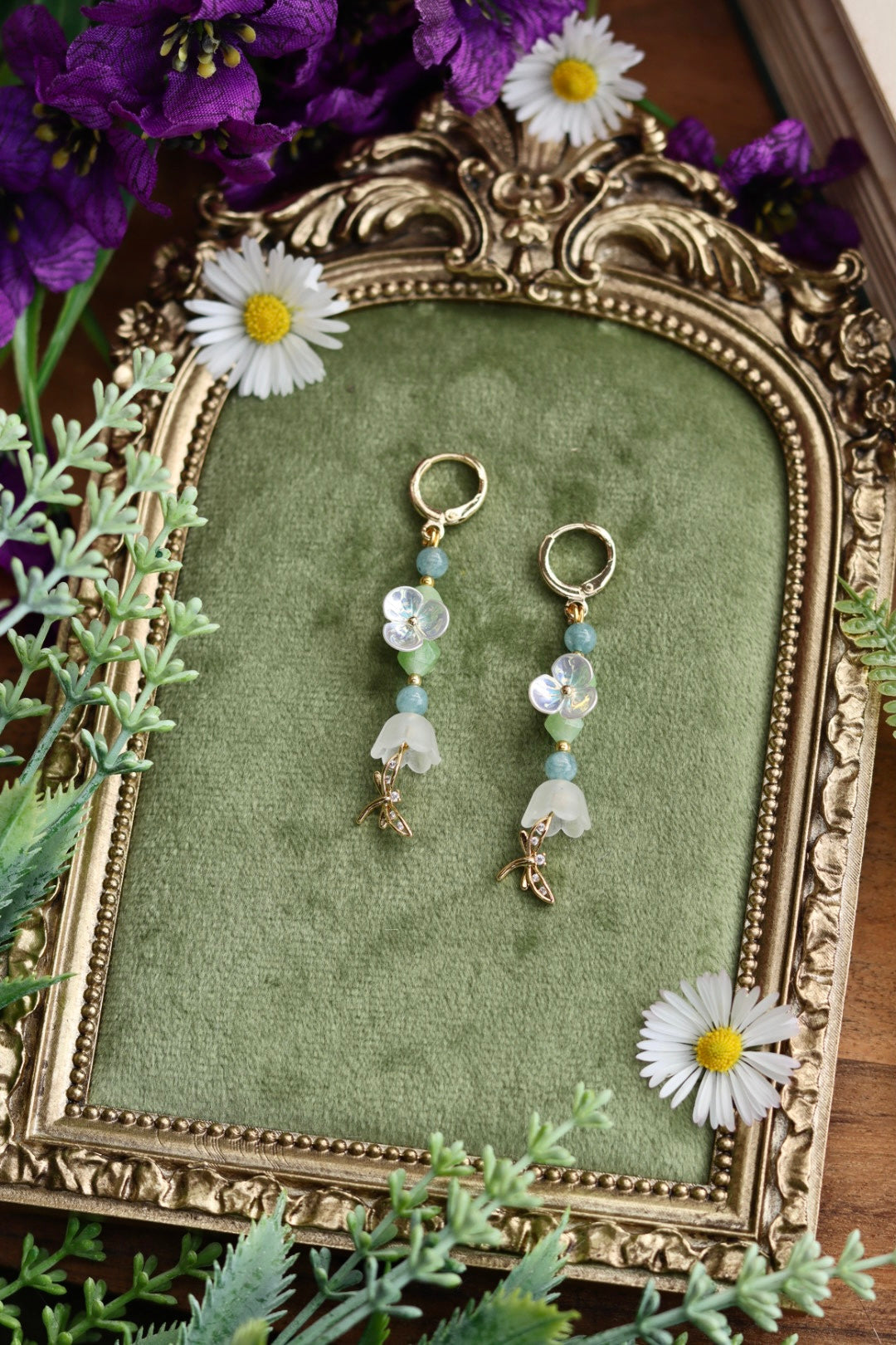 Dragonfly in Bloom Earrings