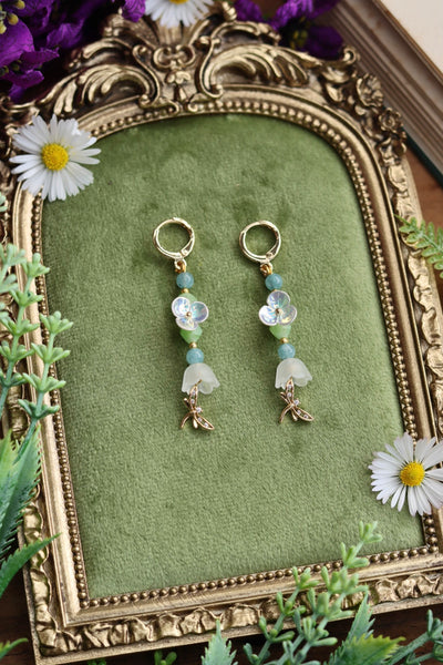 Dragonfly in Bloom Earrings