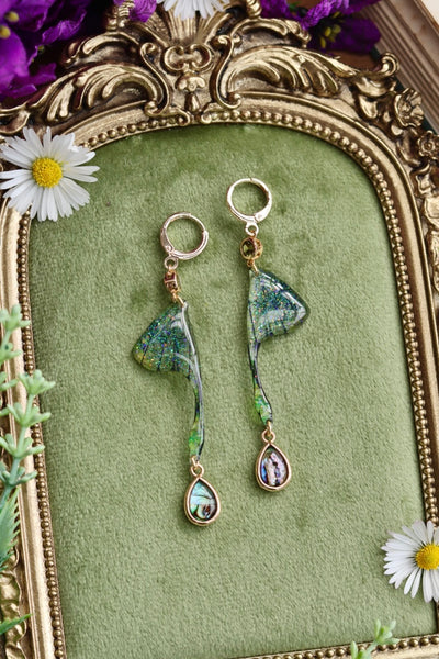 Moonlit Moth Wing Earrings