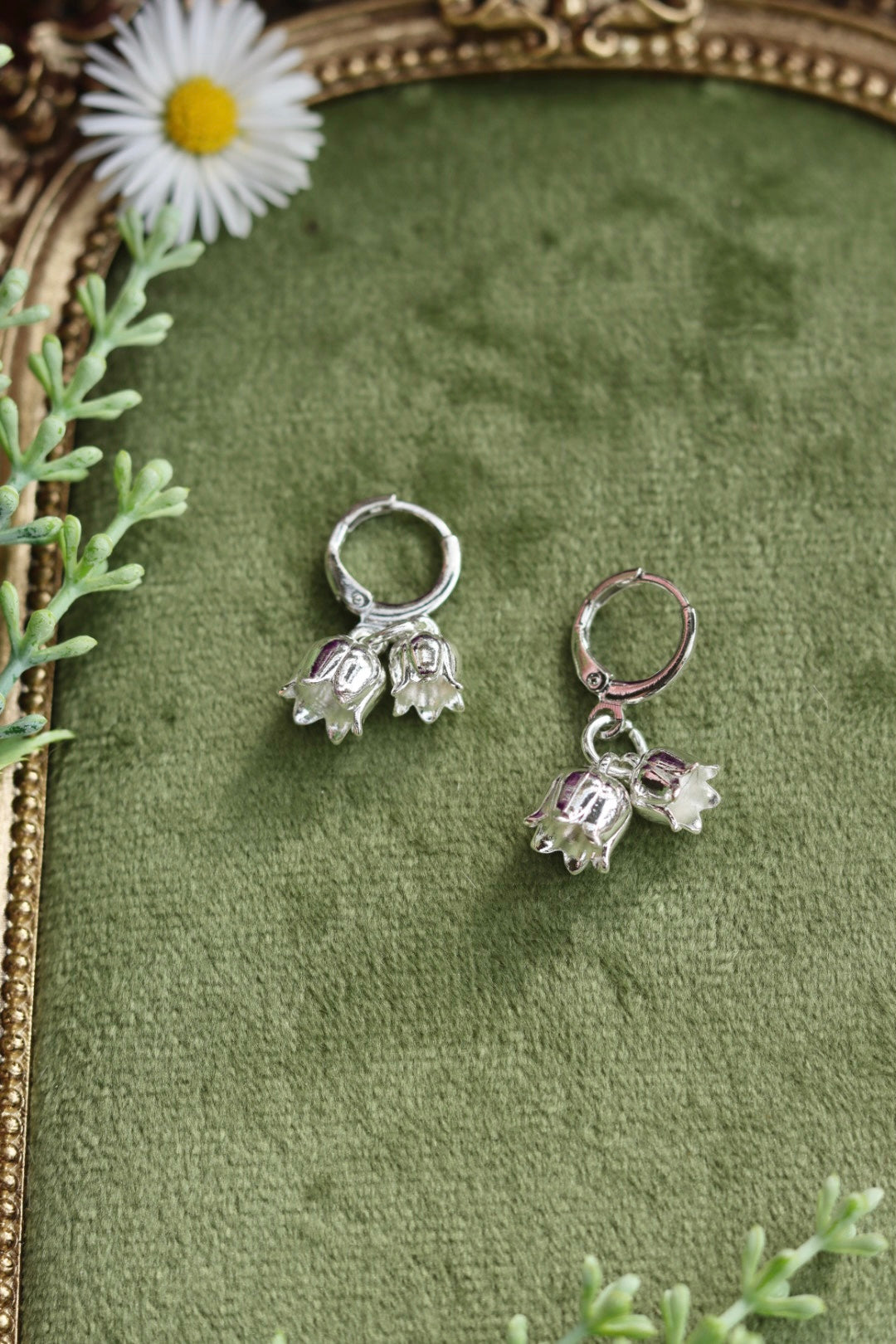 Silver Bloom Earrings