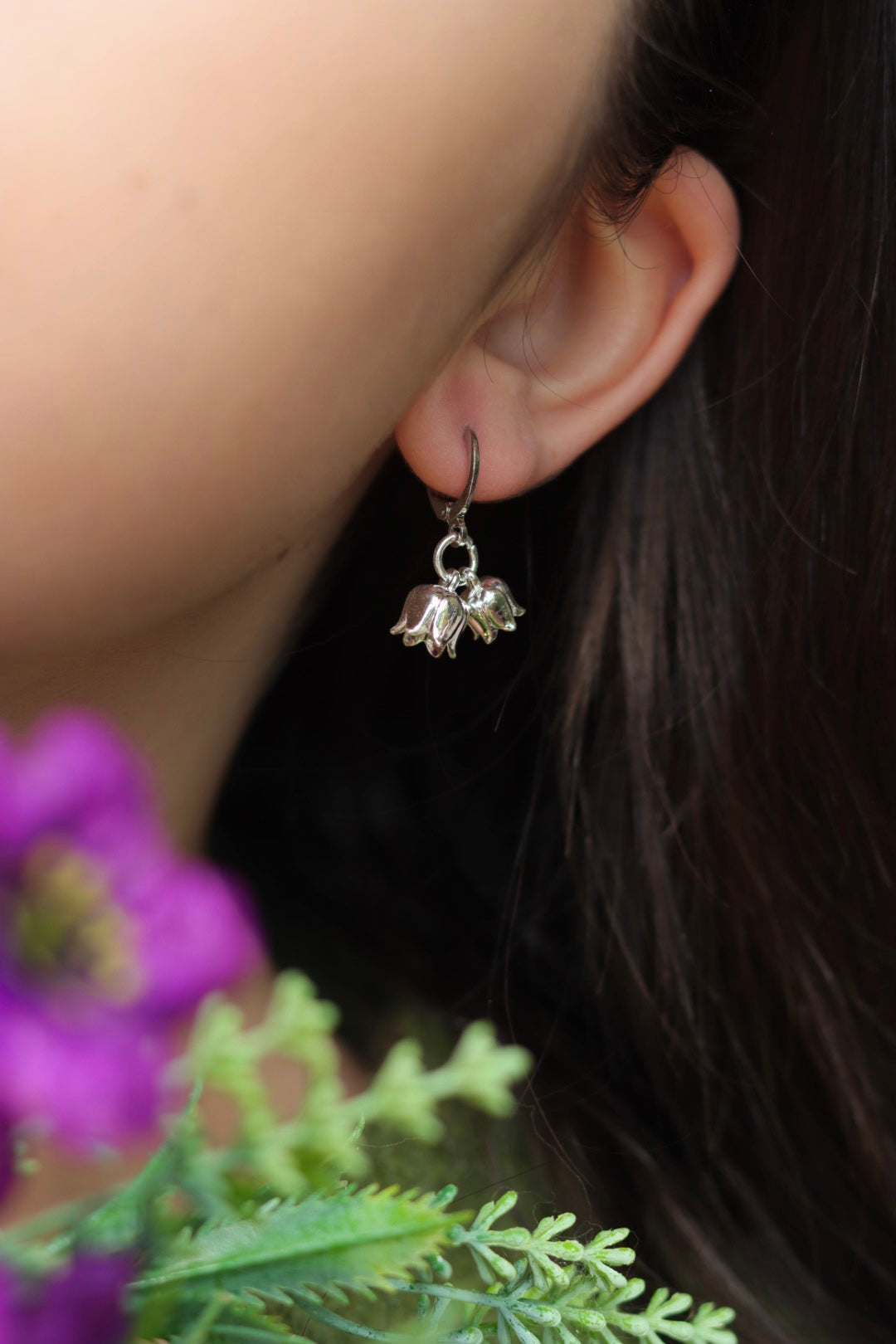 Silver Bloom Earrings