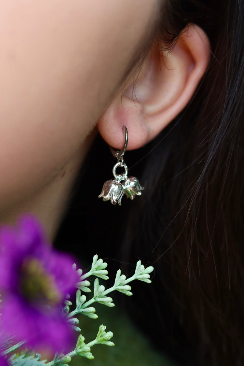 Silver Bloom Earrings