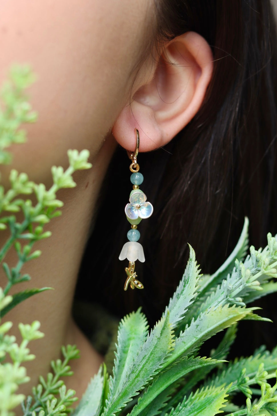 Dragonfly in Bloom Earrings