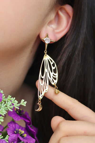 Dreamer fairy wing earrings