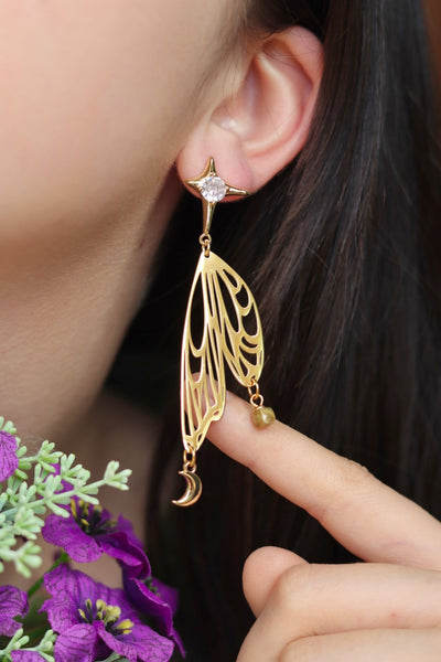 Dreamer fairy wing earrings