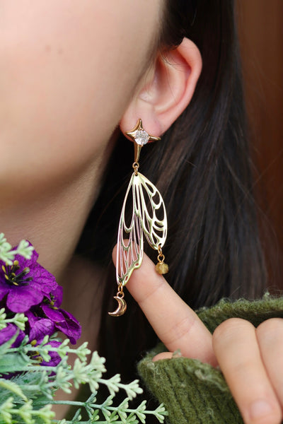 Dreamer fairy wing earrings