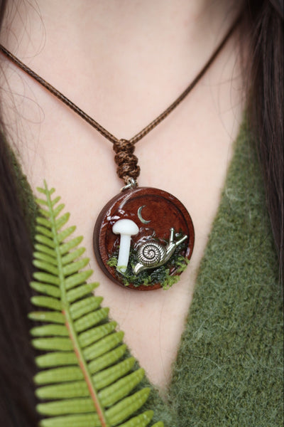 Snail’s Secret Garden Necklace