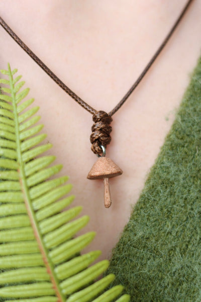 Hand carved wooden mushroom - unique