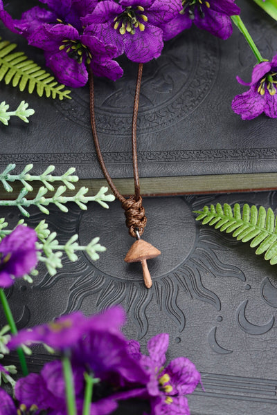 Hand carved wooden mushroom - unique