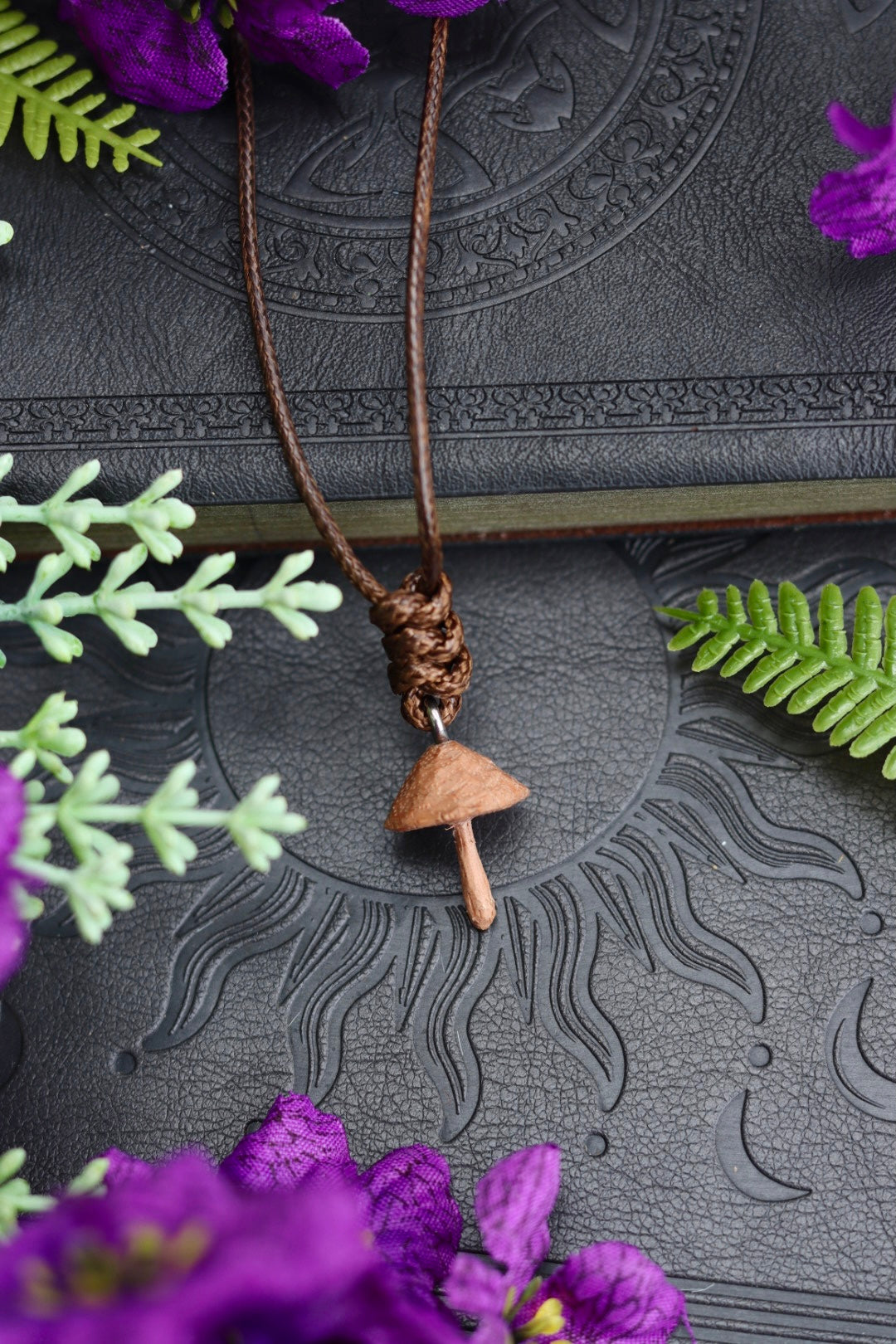 Hand carved wooden mushroom - unique