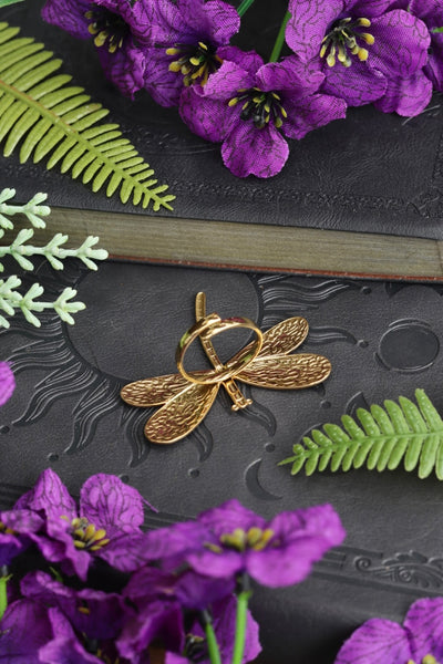 Large dragonfly rings - Gold or Silver