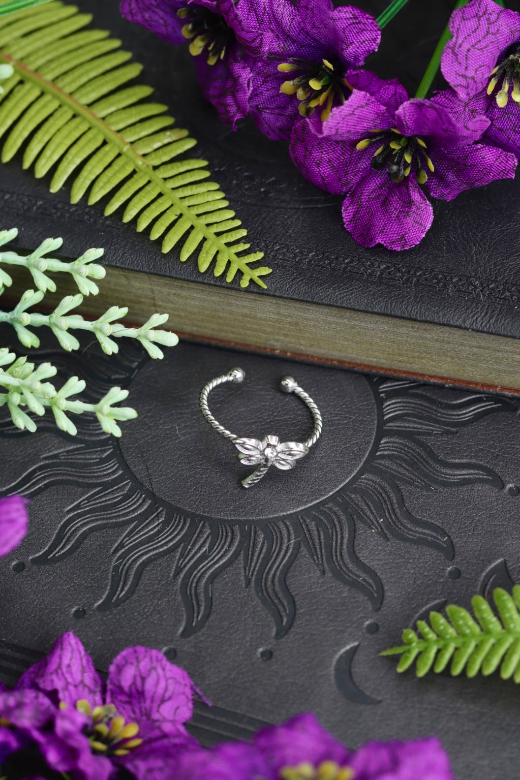 Delicate Dragonfly adjustable rings - Gold or Silver