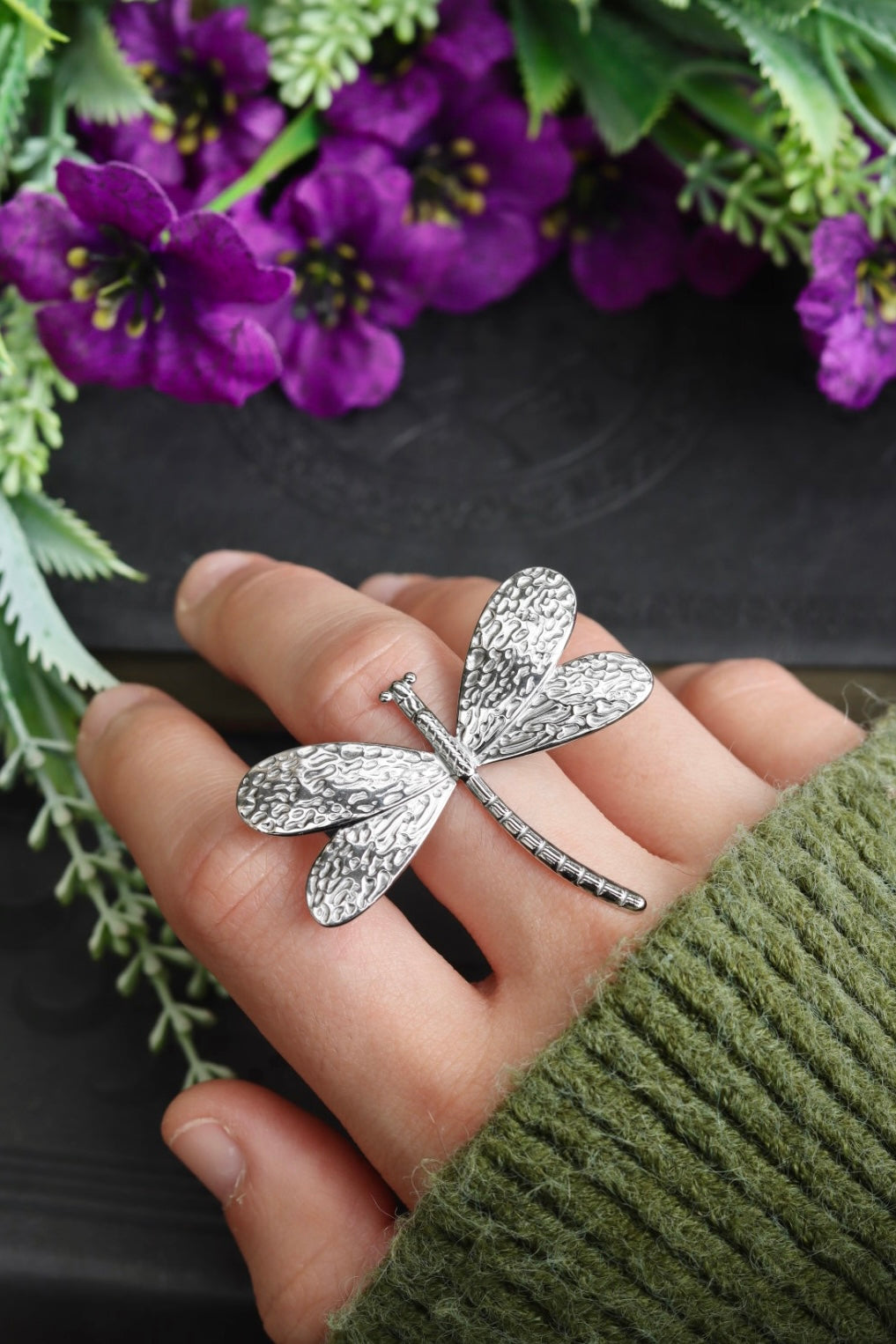 Large dragonfly rings - Gold or Silver