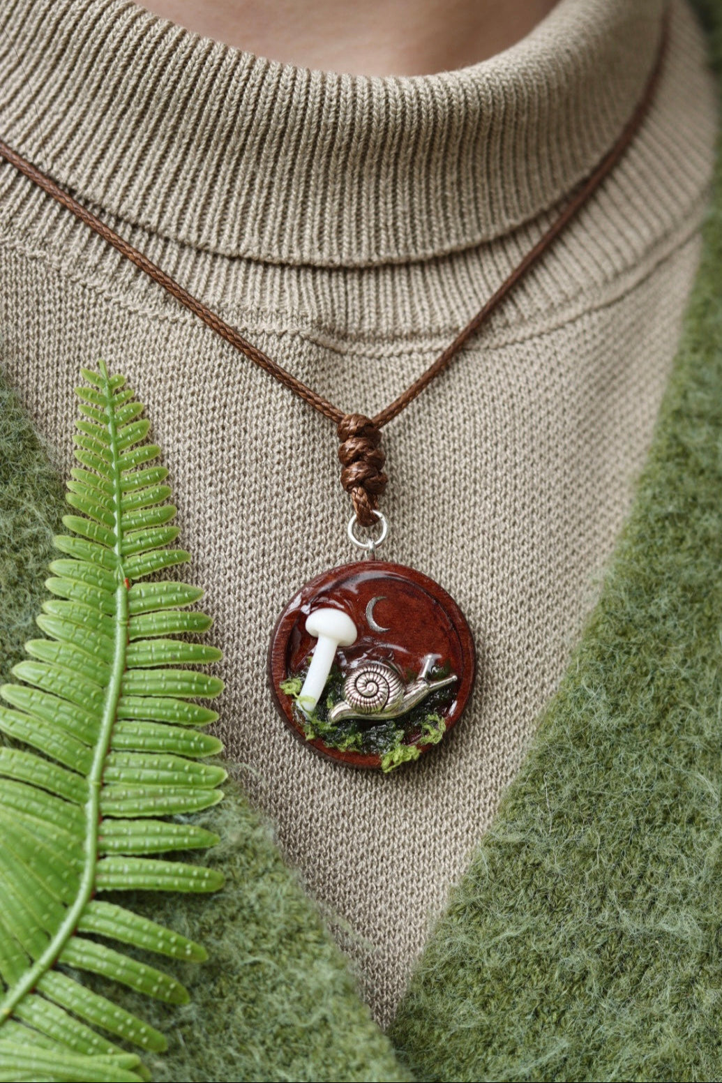 Snail’s Secret Garden Necklace