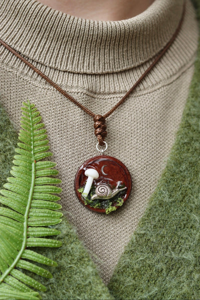 Snail’s Secret Garden Necklace