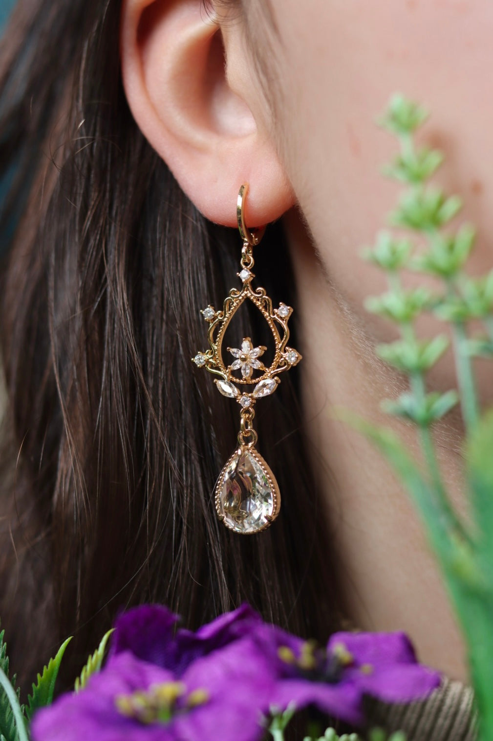 Blooming Drop Earrings