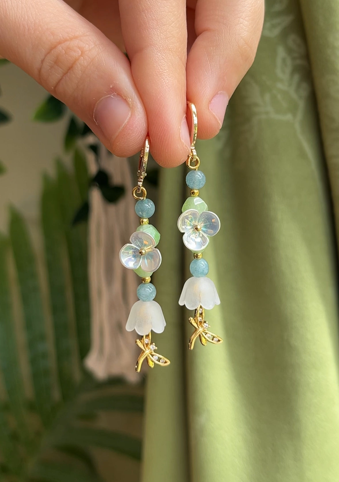 Dragonfly in Bloom Earrings