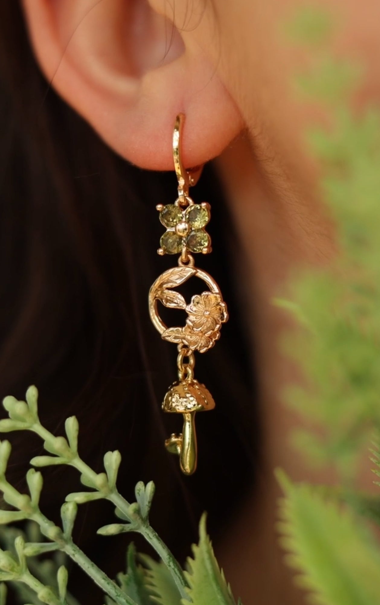 Garden Mushroom Earrings