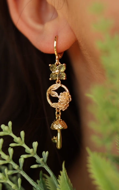 Garden Mushroom Earrings