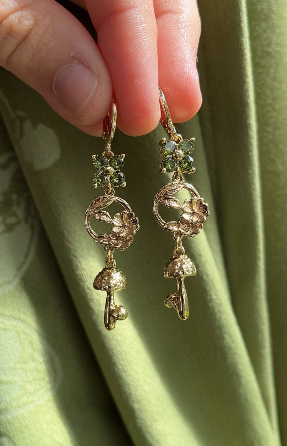 Garden Mushroom Earrings